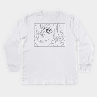 FLCL Haruko Glare Black Kids Long Sleeve T-Shirt